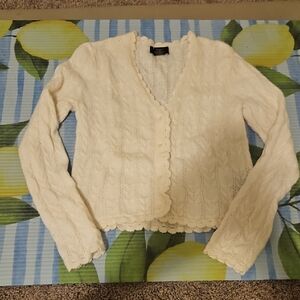 House of Harlow 1960 Cream Cardigan
